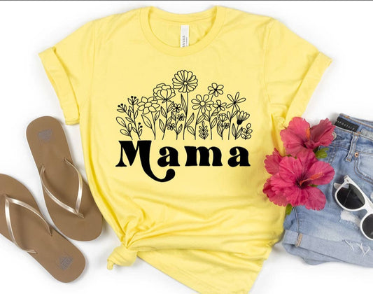 "Mama" Yellow Tee