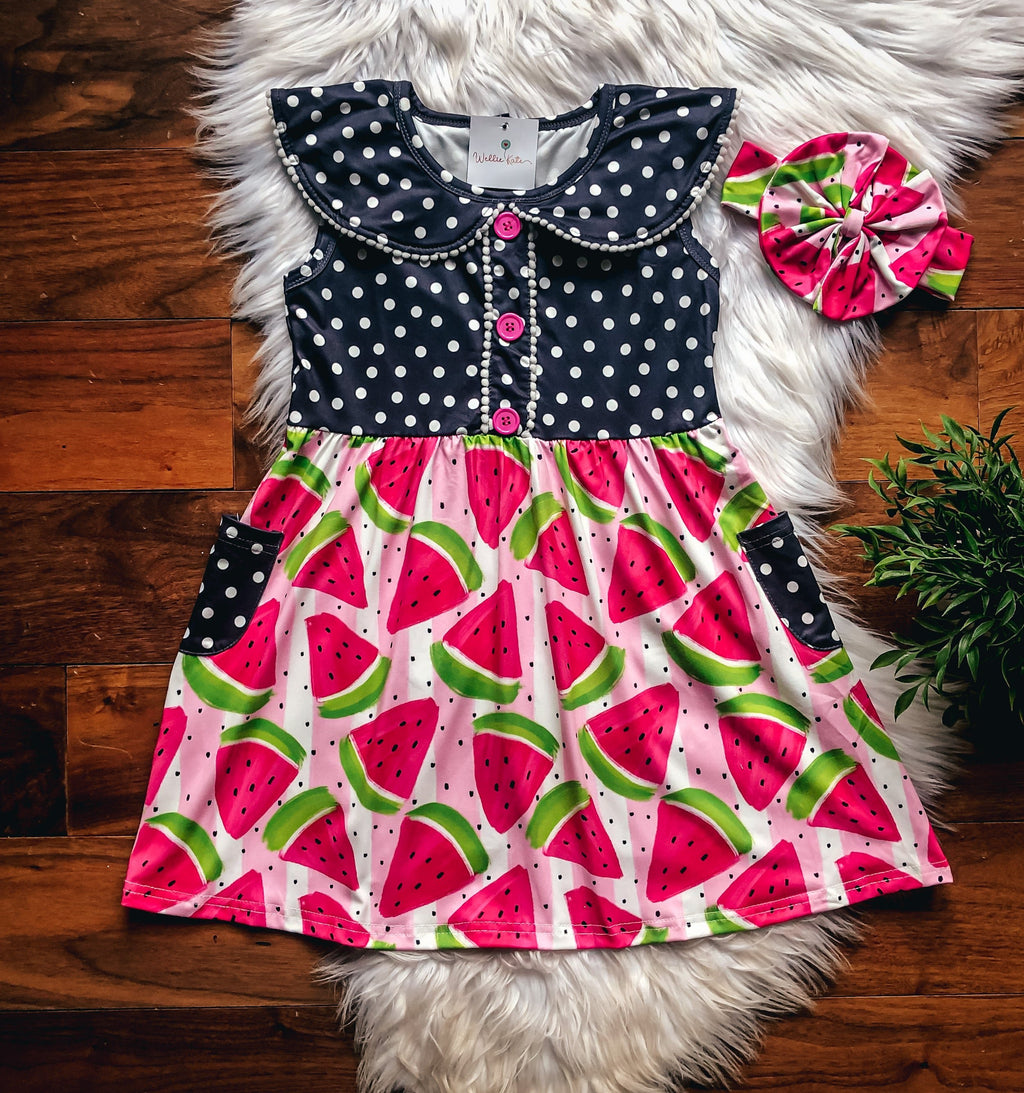 Watermelon Dots Dress
