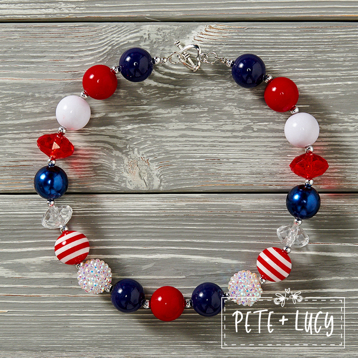 Patriotic Chunky Necklace