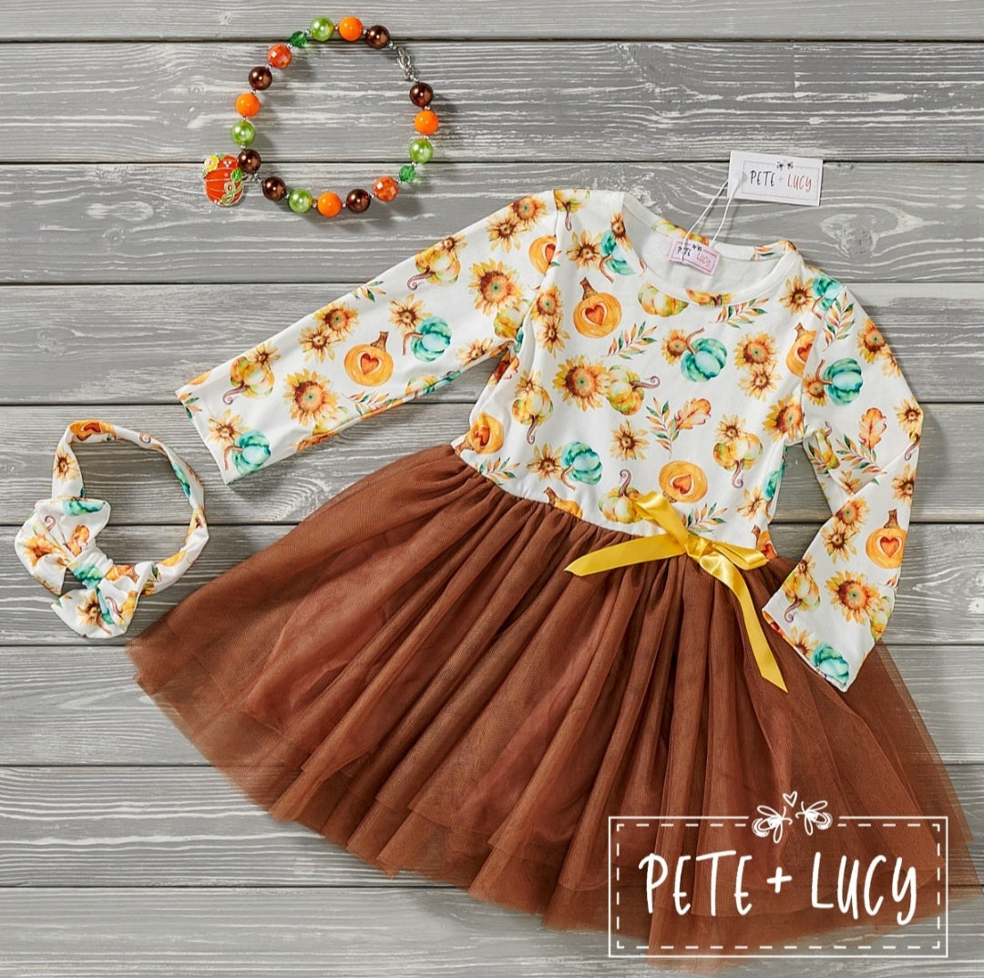 Pumpkin Love Tulle Dress