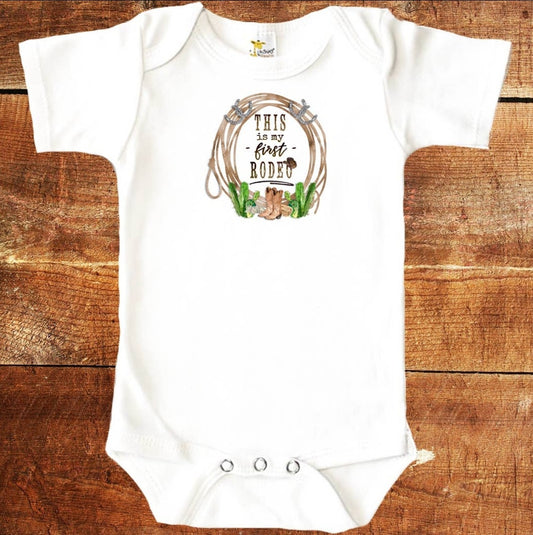 "This is my first rodeo" Onesie