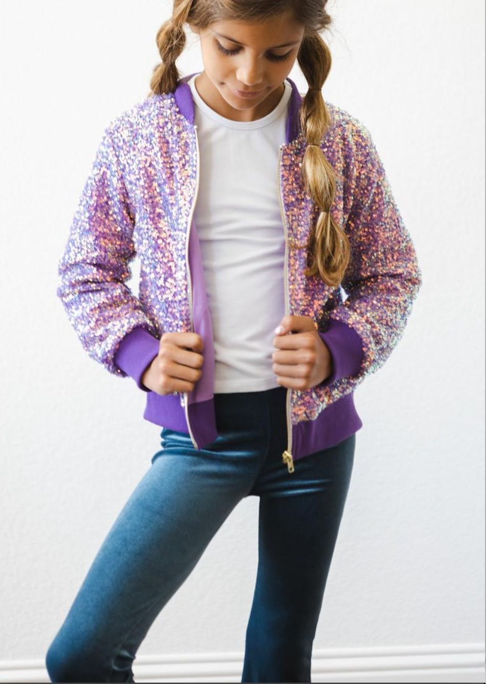 Purple Sequin Jacket