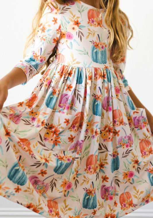 Harvest Blooms Twirl Dress