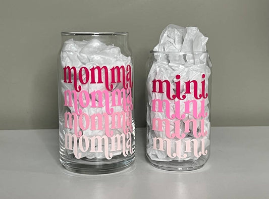 Momma and Mini Cup Set - Stylish and Sweet Sip Duo
