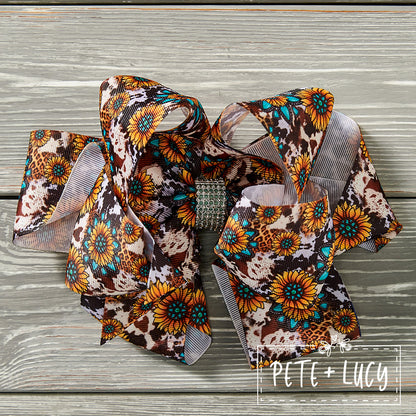 Jewels of Sunflowers Deluxe Bow